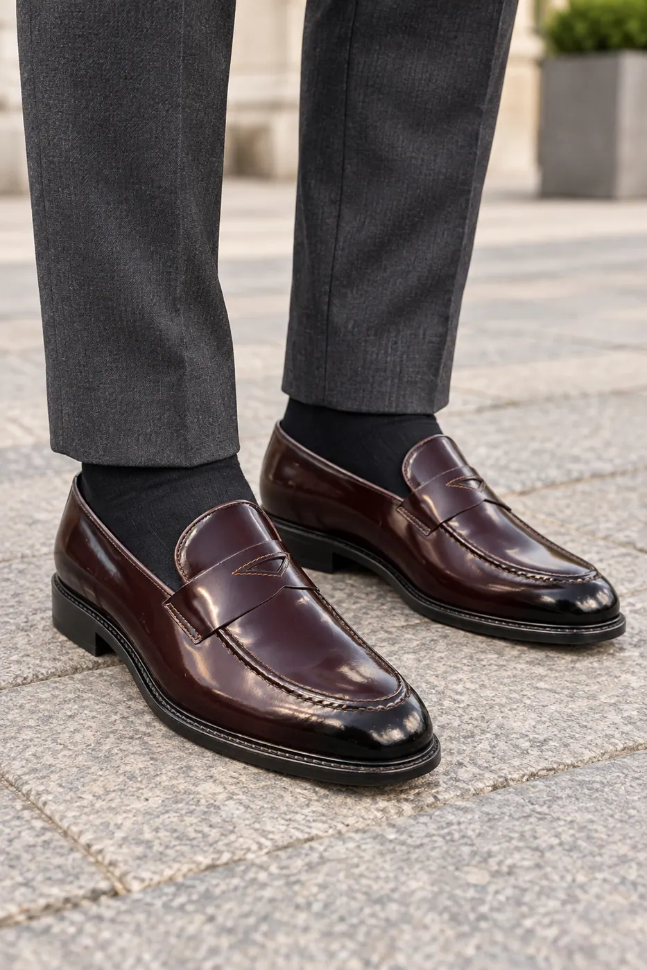 2 Rugan Penny Loafer — Bordo